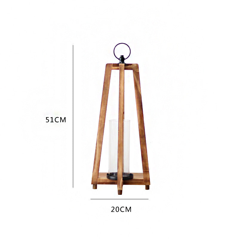Stylish lantern made of wood Kalsten