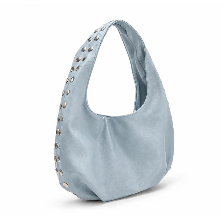 Studded Hobo Handbag