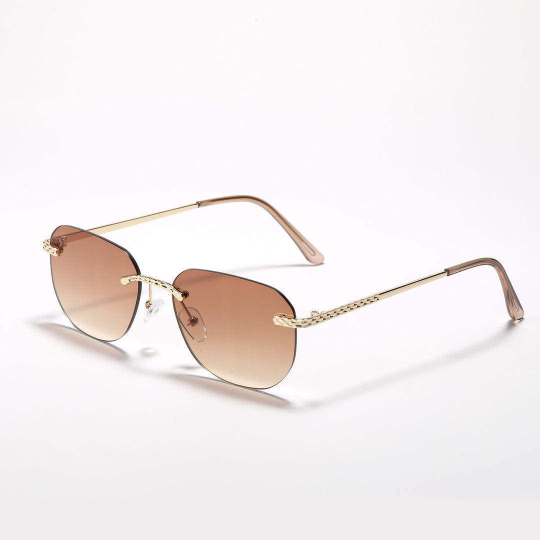Women's Casual Oversized Sunglasses with Elegant Metal Frame Kalsten