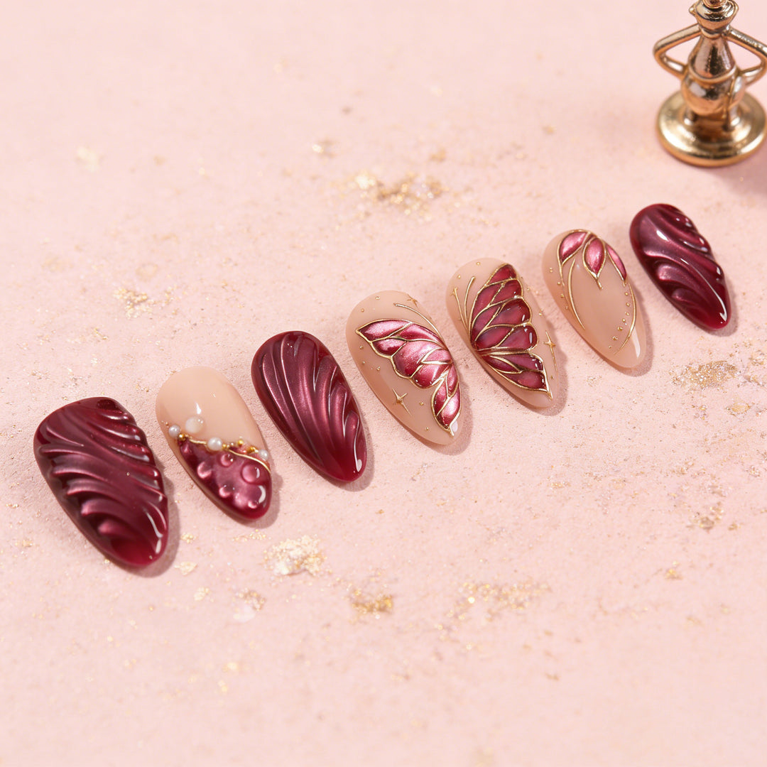 Decorative Press-On Nail Enhancements Kalsten 1789915539