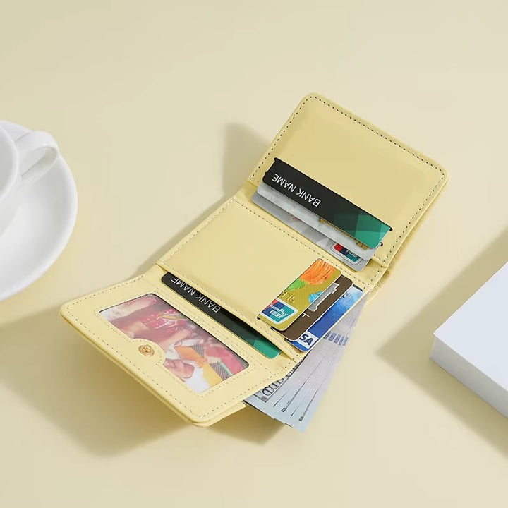 Cute Character Leather Card Wallet