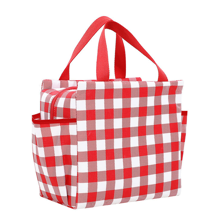 Insulated Multi-Pocket Lunch Tote