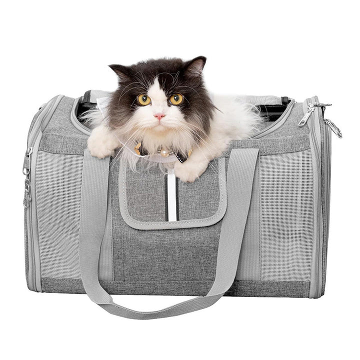 Pet carrier bag with breathable mesh inserts Kalsten