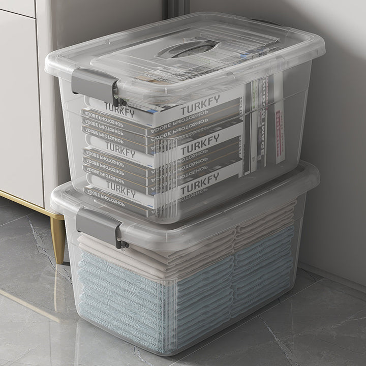 Unisex practical and stackable storage box with wheels Kalsten