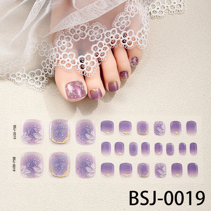 Artistic Floral Nail Art Wraps