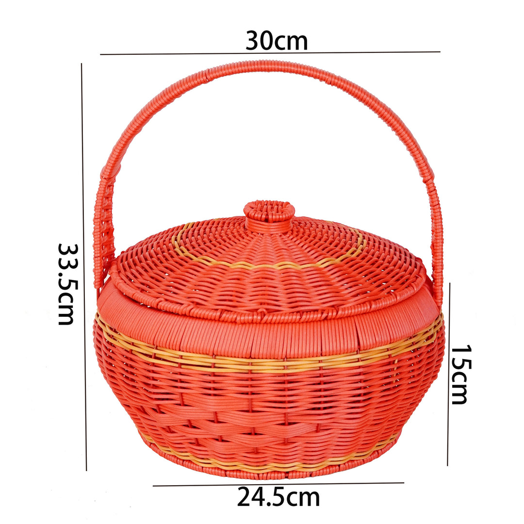 Multi-Tiered Woven Storage Basket Kalsten