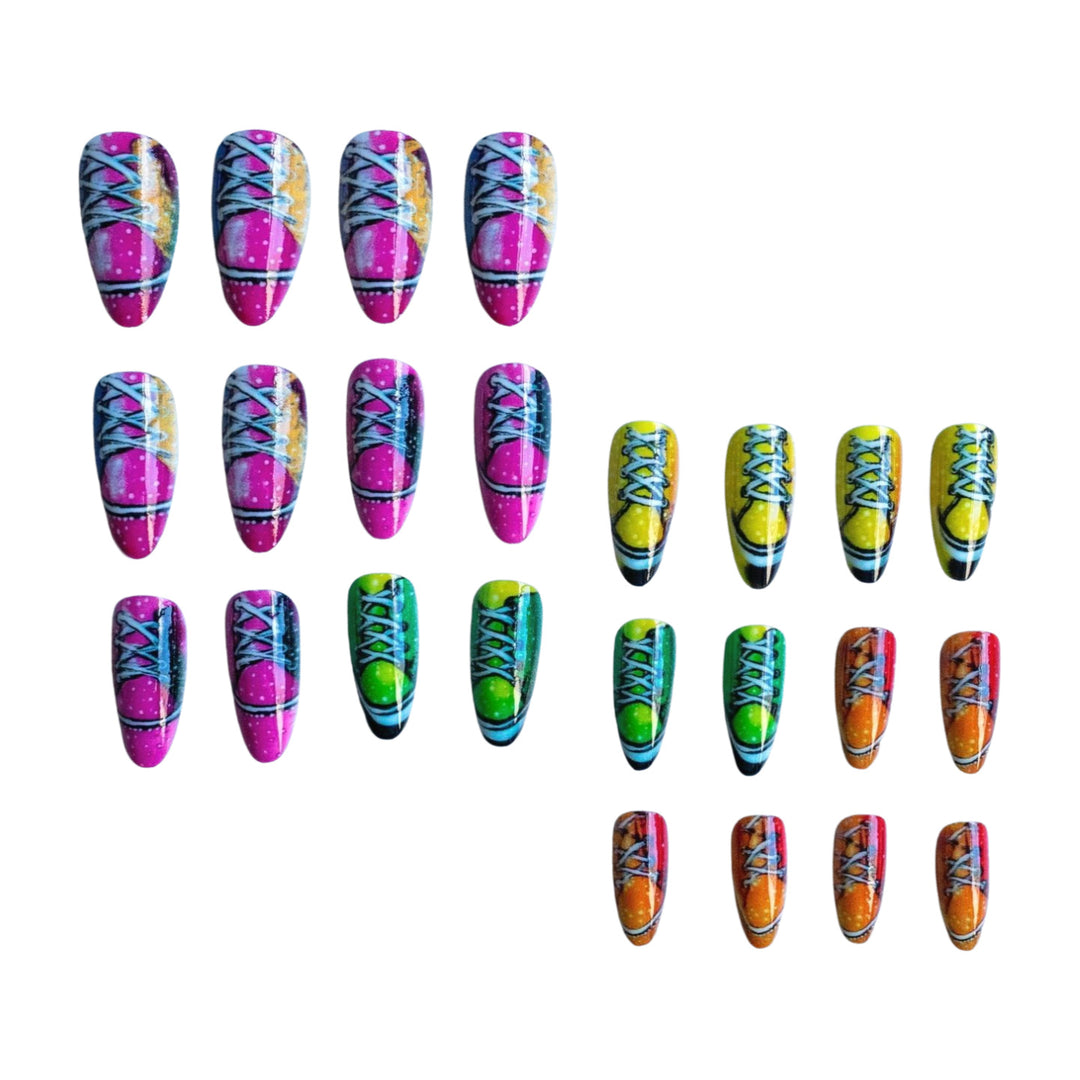Playful Themed Press-On Nail Set Kalsten