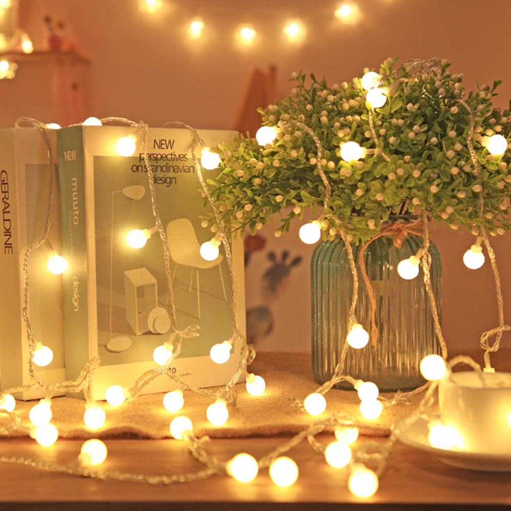 Decorative Outdoor LED Star And Globe String Lights Weather-Resistant Versatile Hanging Garland Kalsten