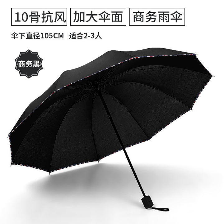 Women's Folding Umbrella with Ergonomic and Elegant Handle Kalsten