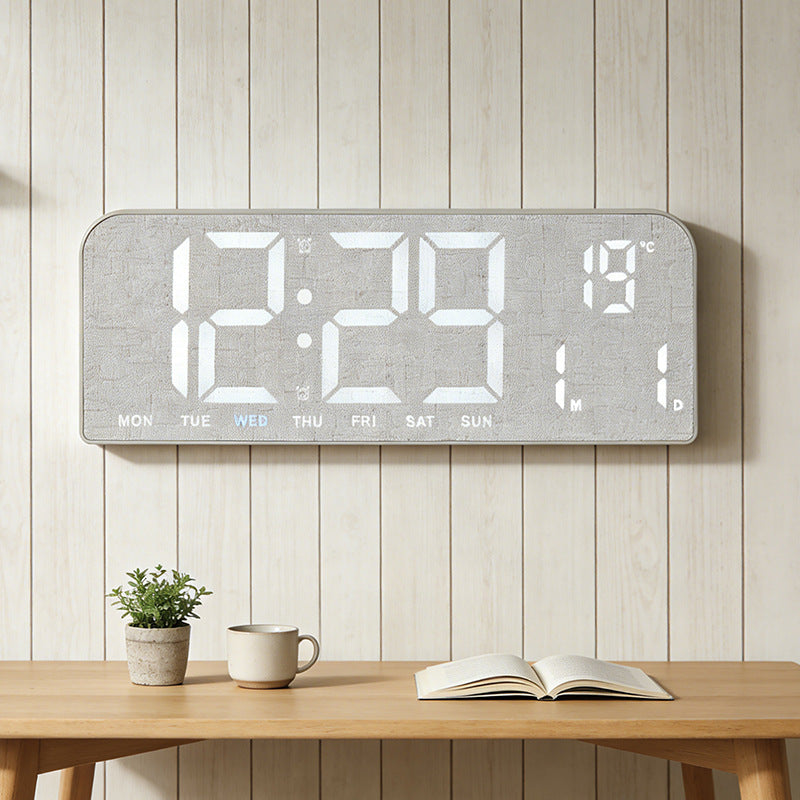 Digital Multi-Function Alarm Clock in Modern Textile Design Kalsten
