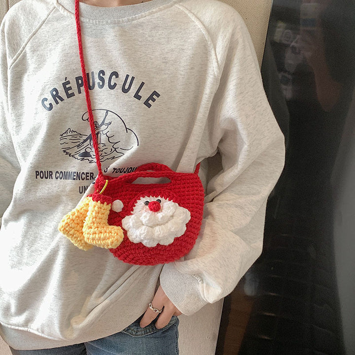 Playful Pumpkin-Themed Crochet Handbag