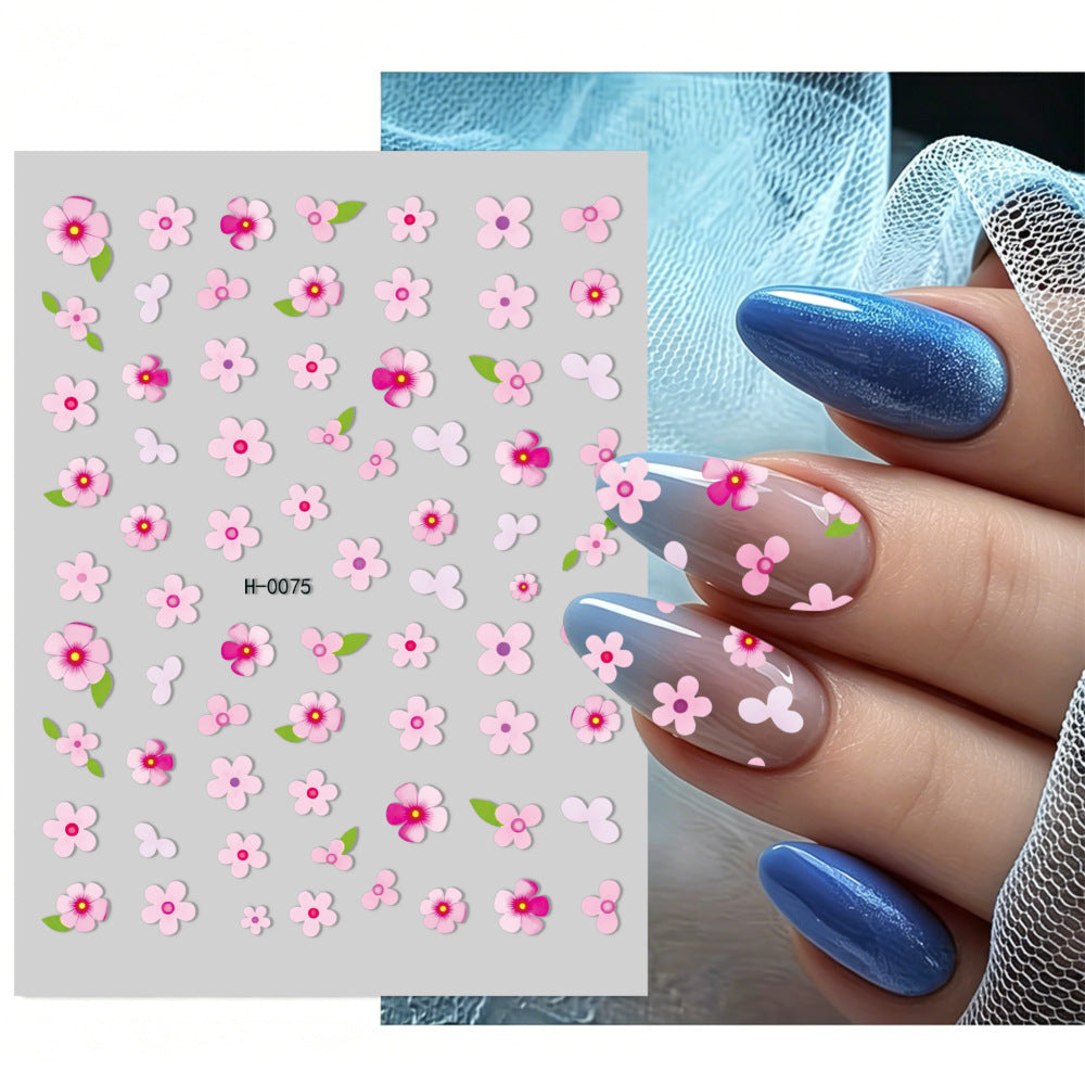 Floral Design Nail Art Sticker Set