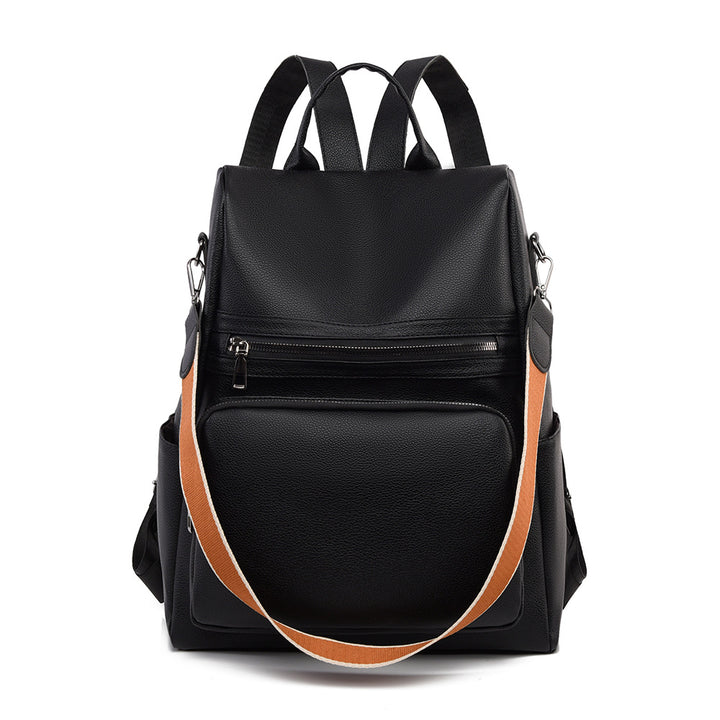 Structured Leather Travel Backpack Kalsten