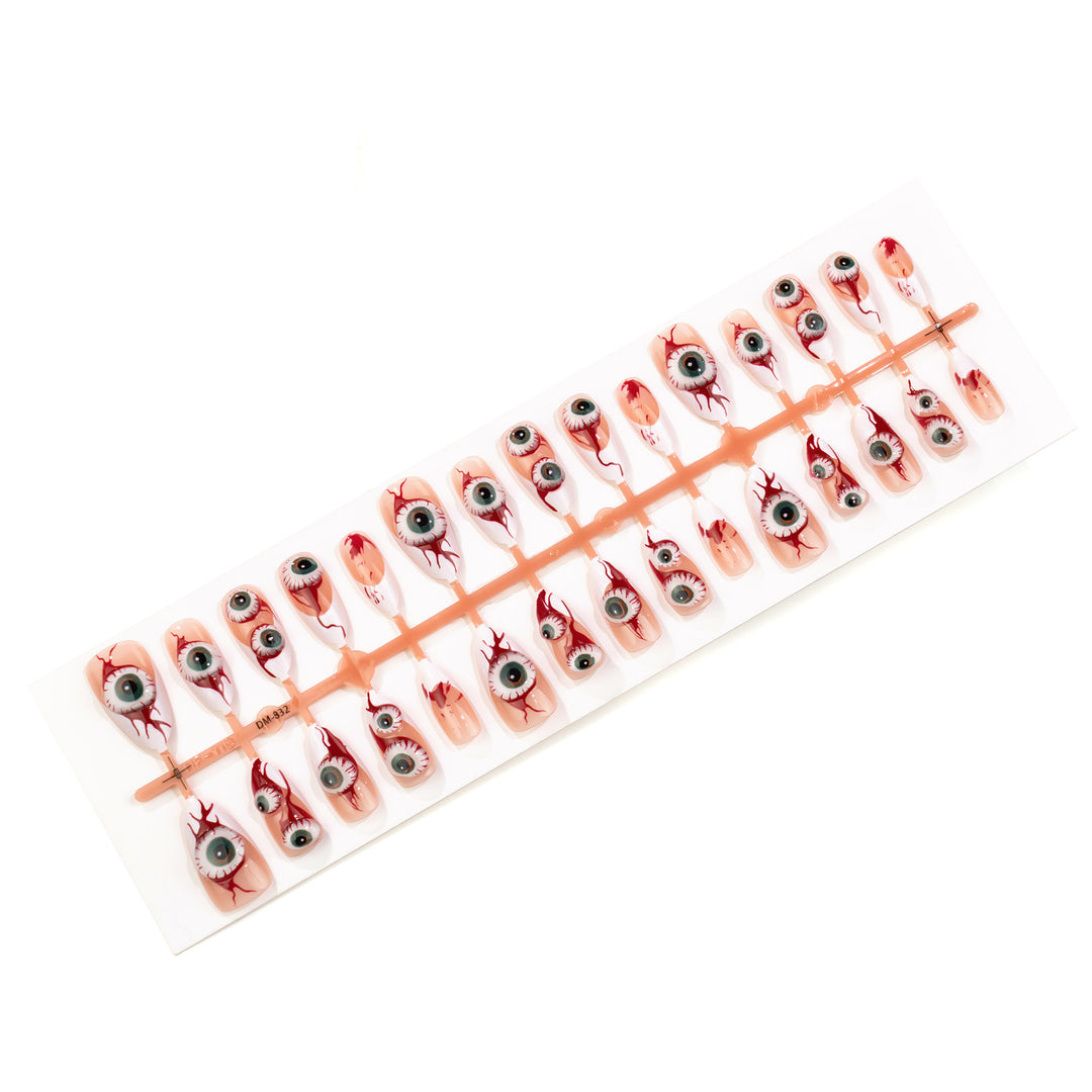 Eye-Themed Stiletto Press-On Nail Art Set Kalsten