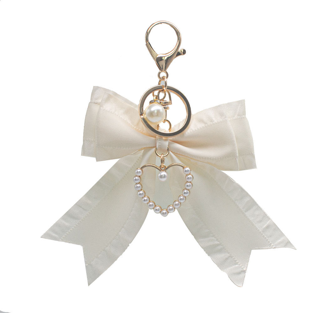 Elegant Heart-Shaped Bow Keychain Kalsten