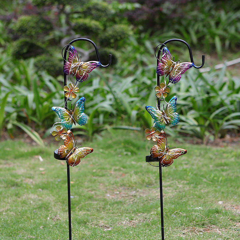 Solar LED Butterfly Garden Stake Decorative Metal Yard Ornament Kalsten