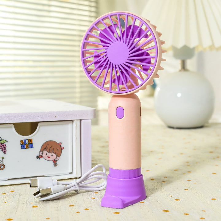 Portable hand fan with ergonomic grip and USB charging function Kalsten