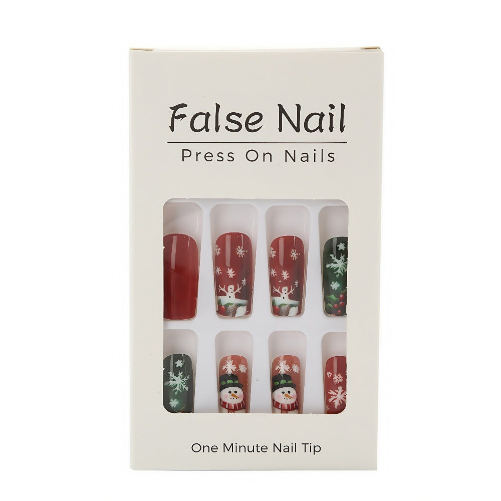 Festive artificial nails with Christmas motifs Kalsten