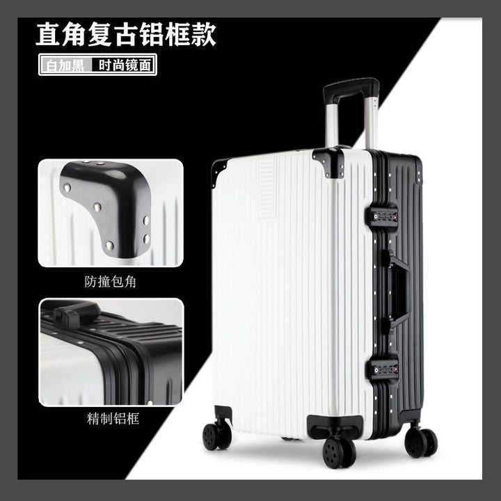 Hard-shell suitcase with 360-degree wheels and security lock Kalsten