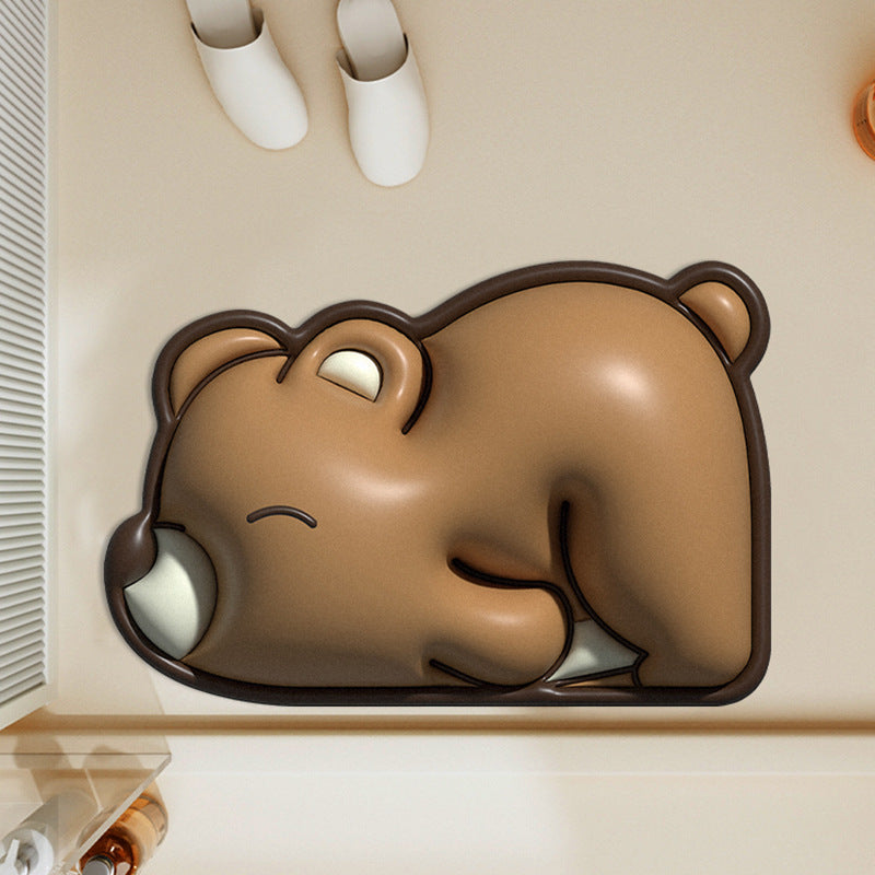 Cute Panda-Themed Bath Mat