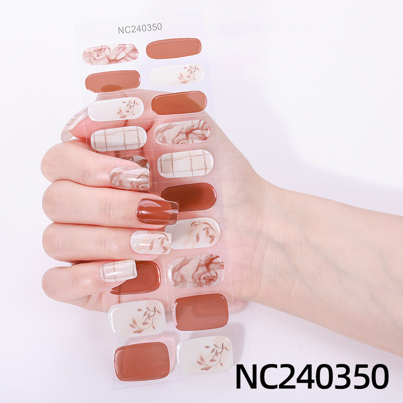 Elegant Floral Design Nail Wraps