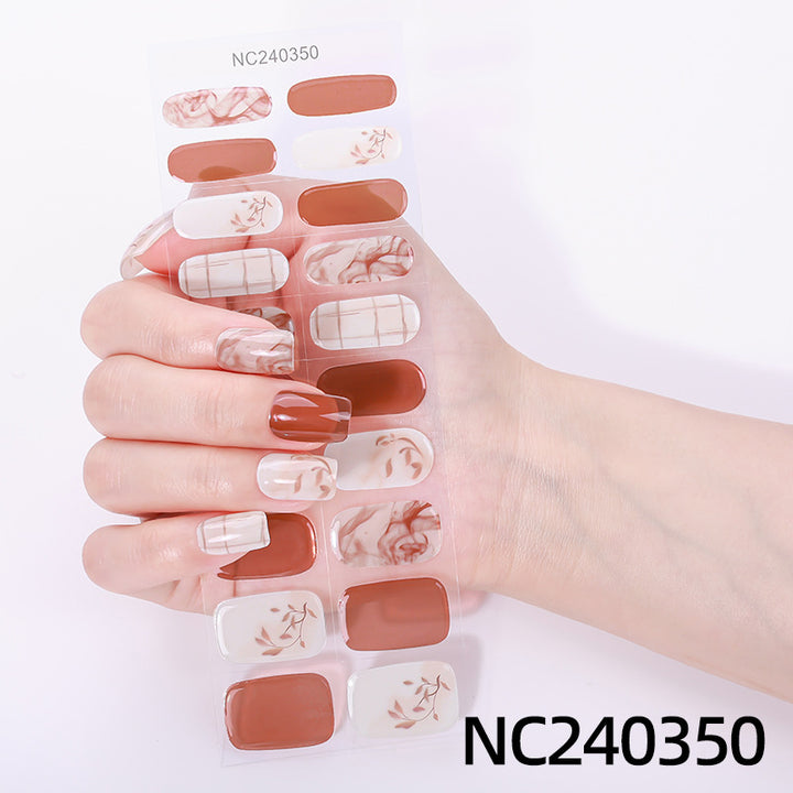 Elegant Floral Design Nail Wraps