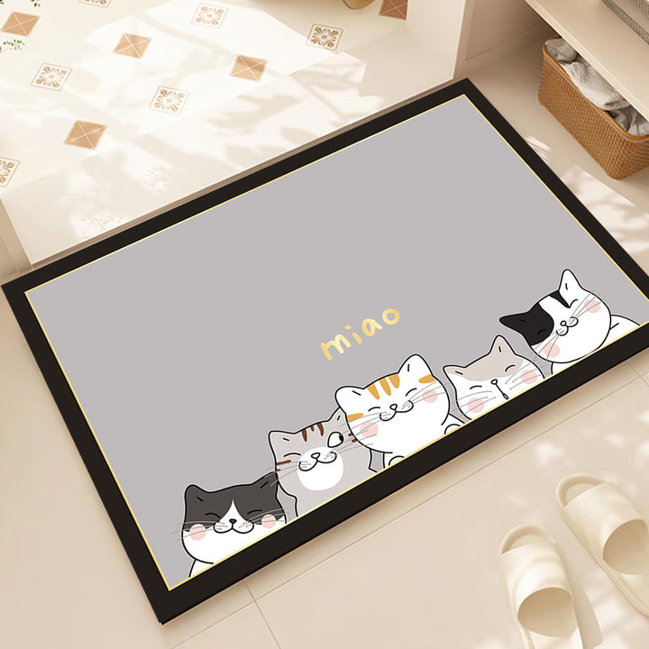 Cartoon Cat Area Rug