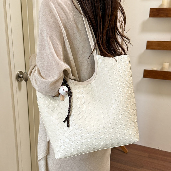 Woven Textured Tote Bag