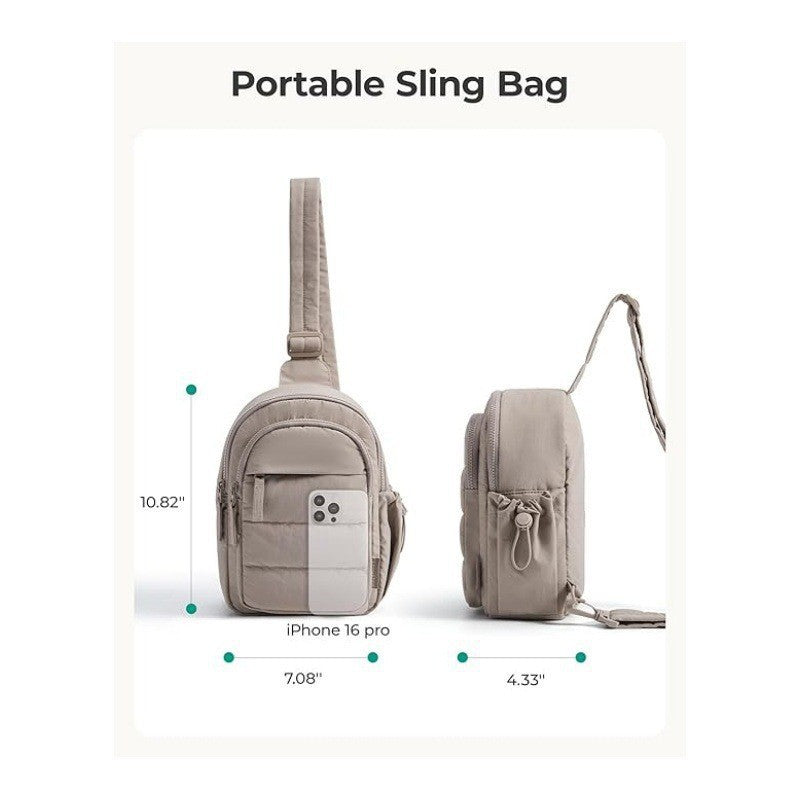 Practical shoulder bag with additional compartment Kalsten