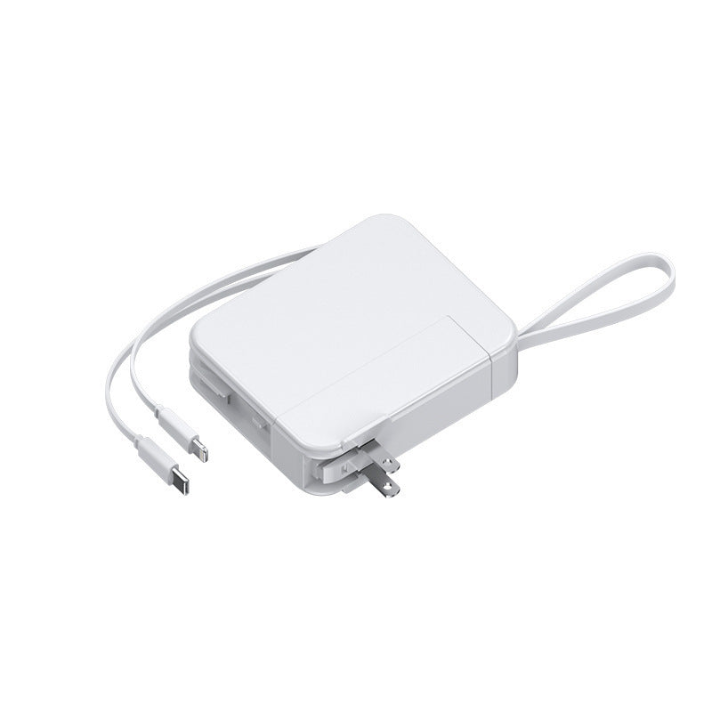 Portable power bank with retractable charging cable and digital display Kalsten