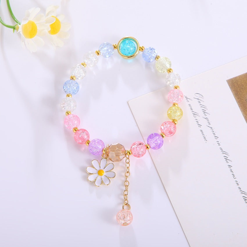 Elegant bracelet with flower pendant Kalsten