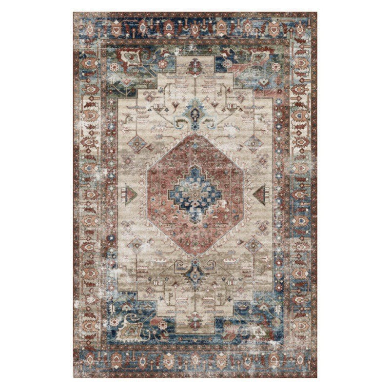 Vintage Floral Patterned Area Rug