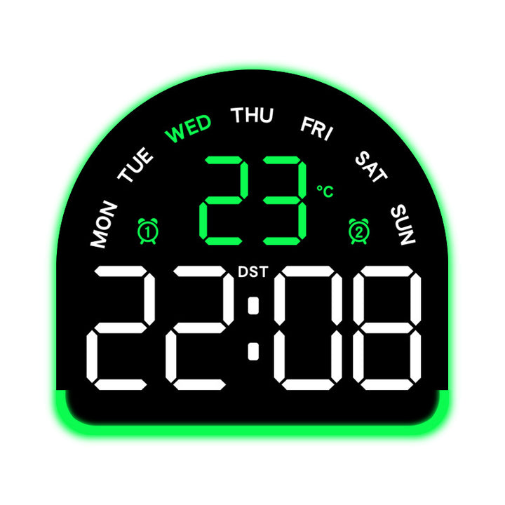 Digital alarm clock with temperature and day of the week display Kalsten