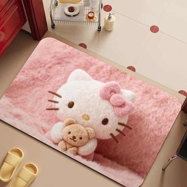Cartoon-Themed Plush Area Mat