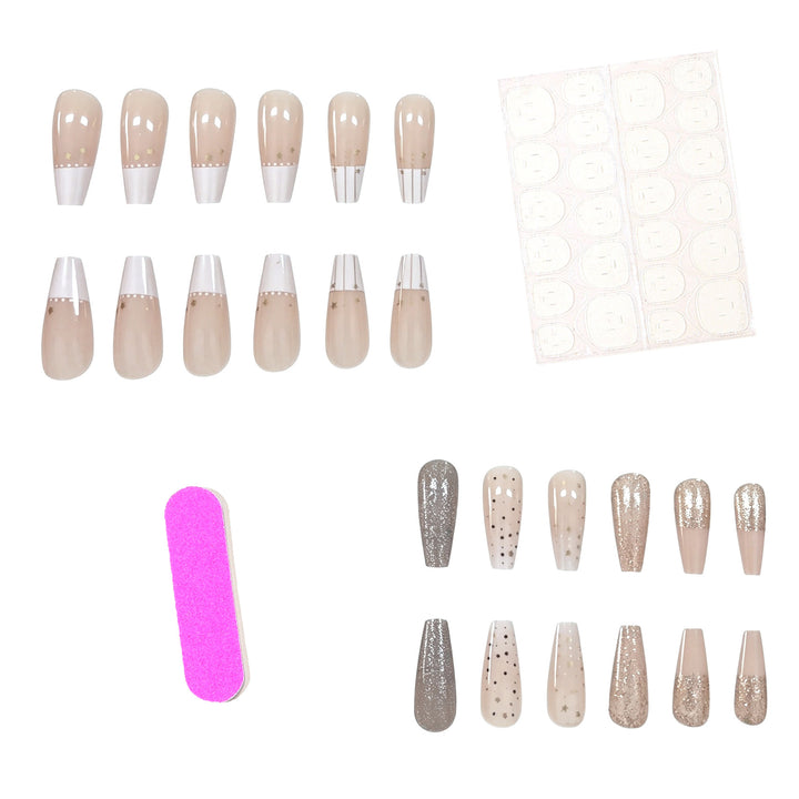 Elegant Starry Nail Art Kalsten