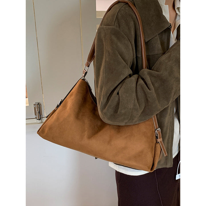 Elegant Suede Hobo Handbag