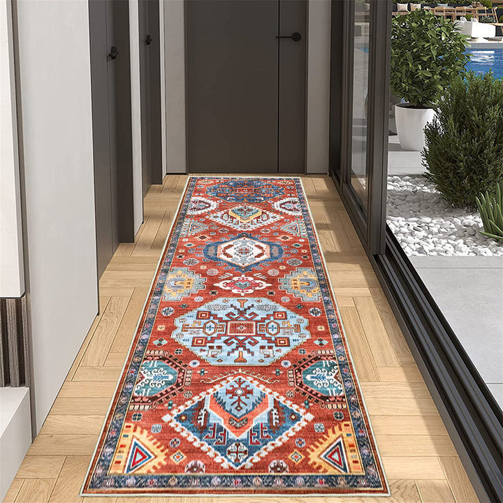 Elegant Geometric Pattern Runner Rug Kalsten