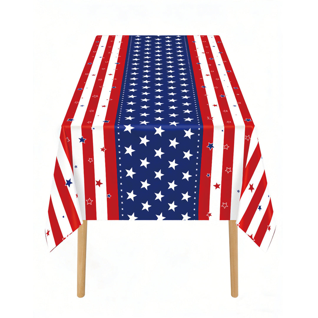 Unisex nan coated tablecloth with stars and stripes pattern, wipeable and waterproof Kalsten