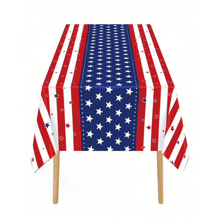 Unisex nan coated tablecloth with stars and stripes pattern, wipeable and waterproof Kalsten