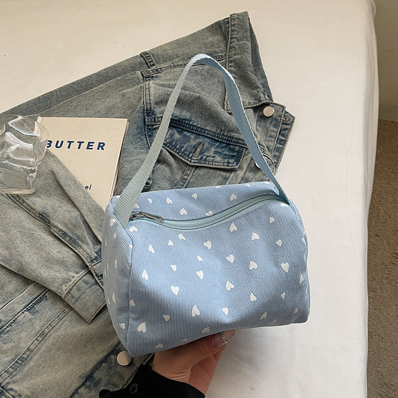 Cute Heart Pattern Handheld Bag