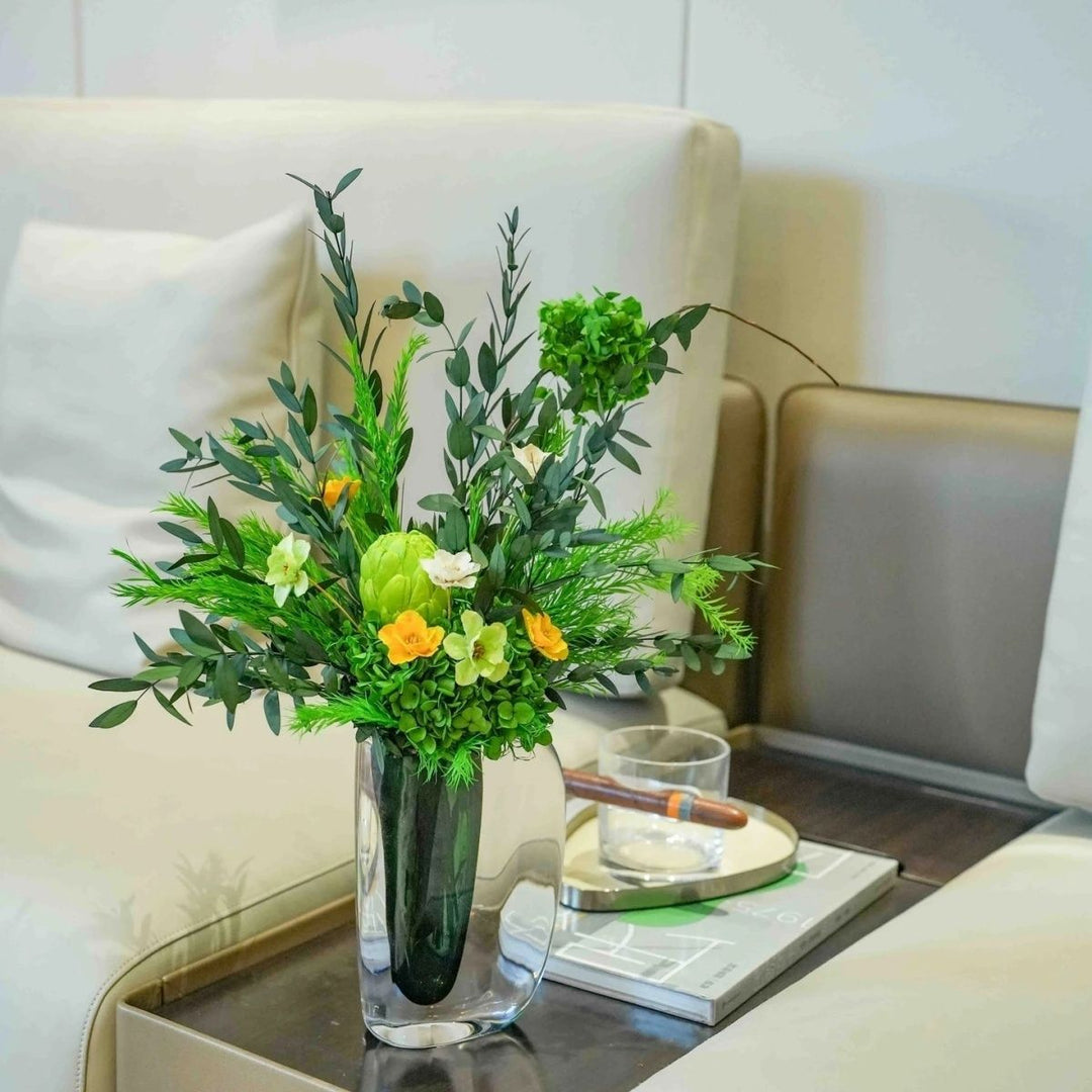 Lifelike Mixed Floral Arrangement
