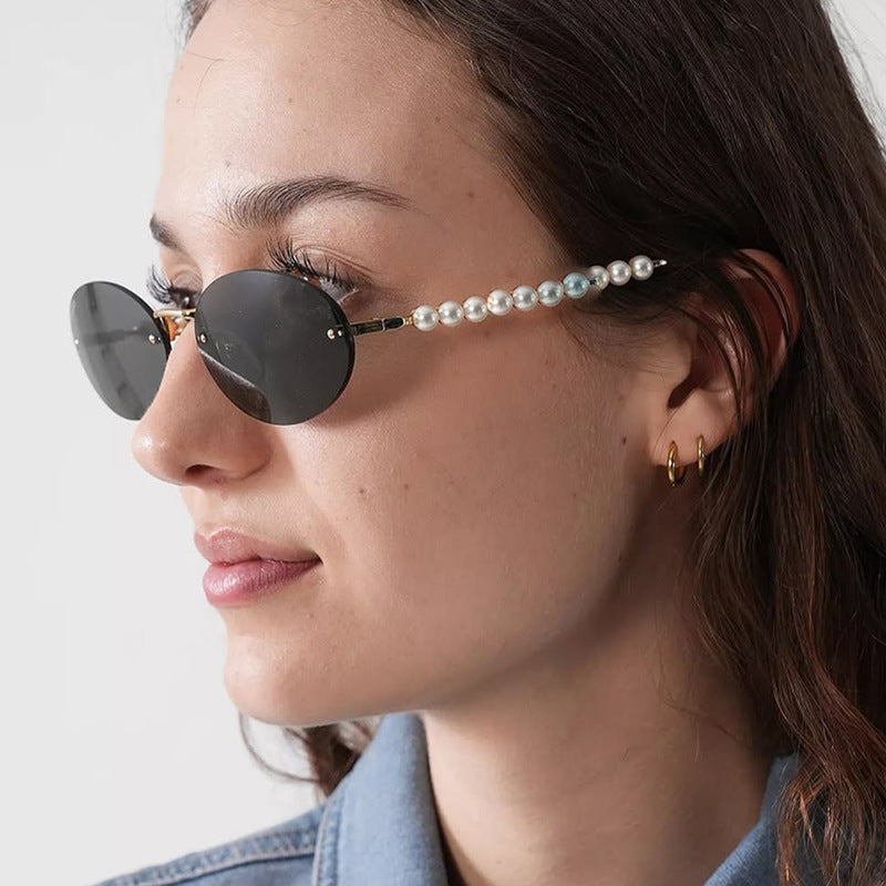 Women's stylish oval sunglasses with elegant embellishments Kalsten