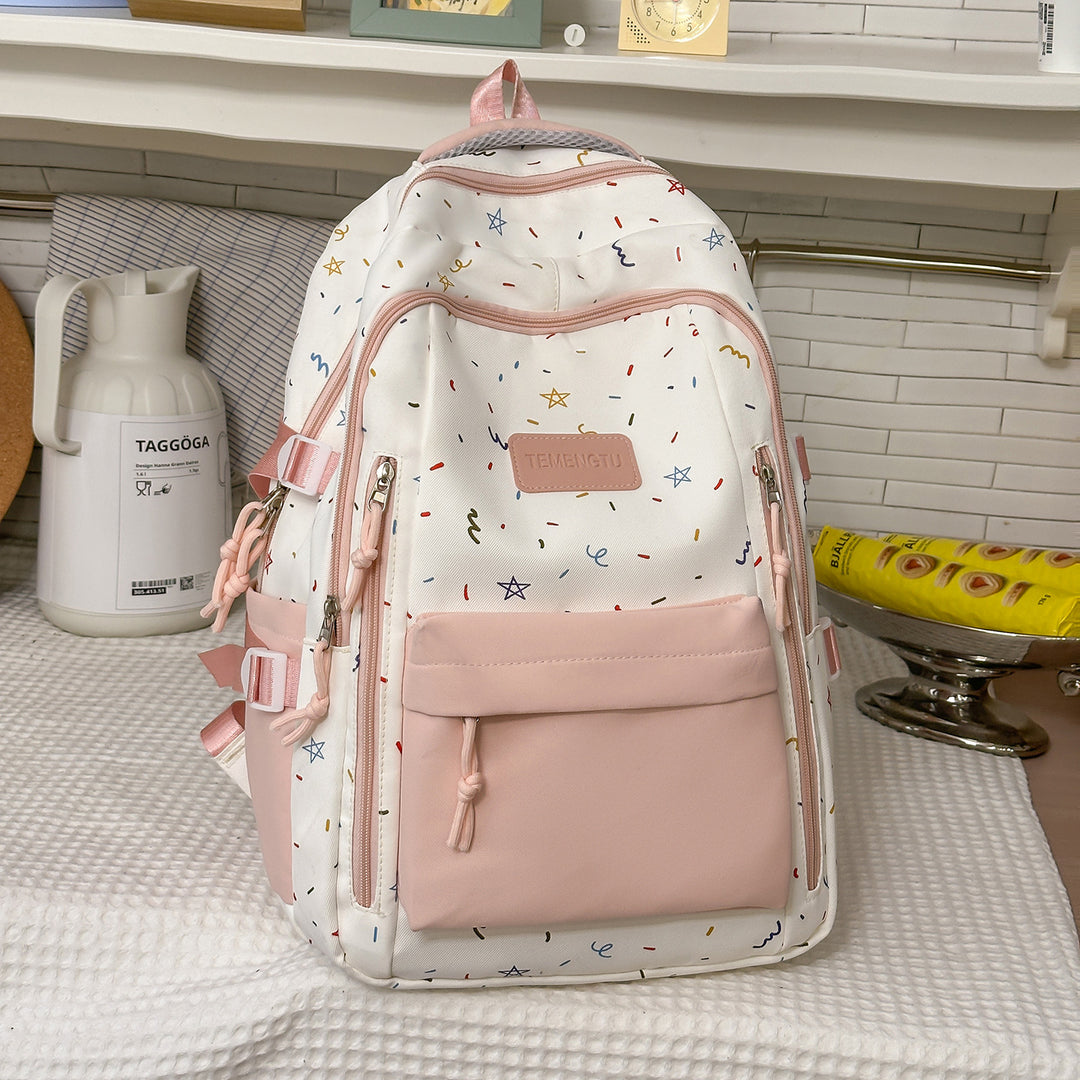 Trendy Decorative Patterned Backpack Kalsten