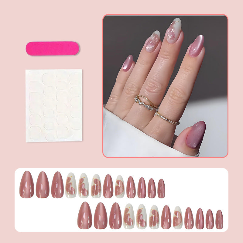 Artificial Nail Set with luxurious, floral-patterned designs Kalsten