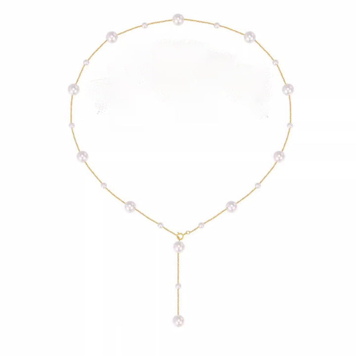 Pearl Drop Lariat Necklace Kalsten