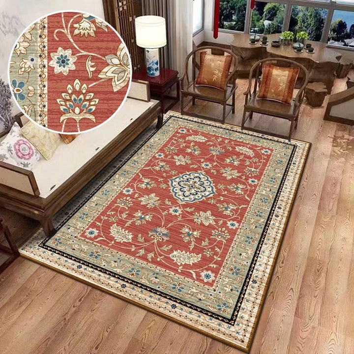 Luxurious Vintage Floral Area Rug
