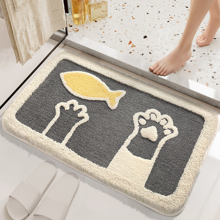 Plush Bunny-Themed Bath Mat Kalsten