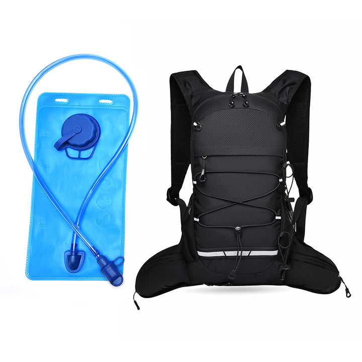 Sporty backpack with breathable mesh inserts and elastic carrying straps Kalsten