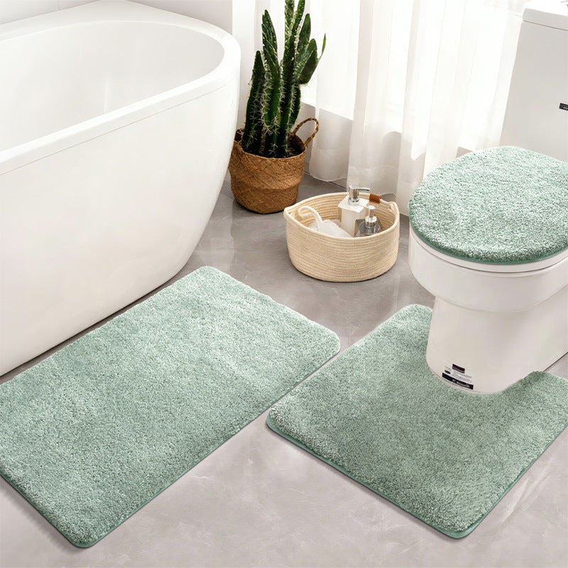 Thick Textured Bathroom Mat Set Kalsten