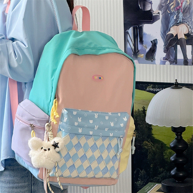 Cute Cartoon-Themed Multi-Pocket Backpack Kalsten